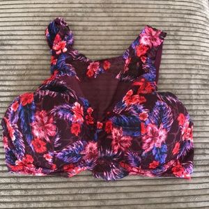 NWOT high neck mesh padded bralette